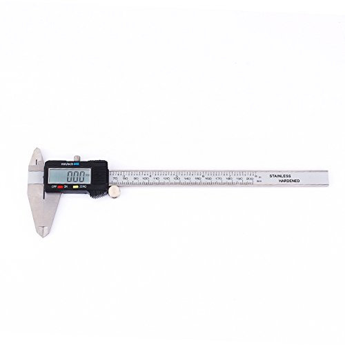 Electronic Digital Vernier Caliper Gauge with Extra-Large LCD Screen and 200mm 0-8 Inch/Metric Fraction Conversion Stainless Steel Micrometer