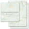 Briefpapier Sets Marmor & Struktur, MARMOR HELLGRÜN 10 Blatt Briefpapier + 10 passende Briefumschläge DIN LANG ohne Fenster | Paper-Media