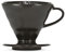 HARIO Filtre à café/filtre à main V60 en porcelaine Taille 02 Noir mat