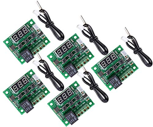 5pcs W1209 Digital Cool Heat Temp Thermostat Thermometer Temperature Control DC12V