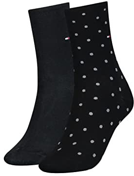 Tommy Hilfiger Damensocken mit Punkten Schwarz - 35/38