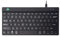 R-Go Tools Clavier Compact Break, avec Logiciel de Pause Anti-RSI, Ultra-Mince, 2xUSB-C pour Clavier numérique Externe, QWERTY (US), Filaire, pour Windows/Mac, Noir