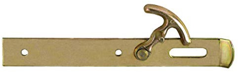 Masidef Zincato Lucchetto Piatto Insieme a Leva, 250 mm x 32 mm Taglia, Gialla