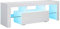 SONNI Mobile da TV 140x35x45cm, Armadio per Supporto TV, Mobile Porta TV Orientabile Il Colore LED a Illuminazione, capacità di Carico 30 kg - Bianco