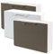 Pack de 3 zapateros color marron y zapatero en color blanco de polipropileno ACABADO RATTAN