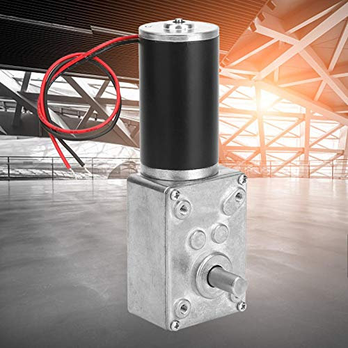 200RPM Getriebemotor DC 12V Reversible High Torque, umkehrbarer Reduktion Motor Getriebemotor mit Metalluntersetzungsgetriebe 8mm Welle (12V,200RPM)
