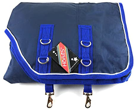 Horses, Coperta Paddock Impermeabile Heroes P, per Pony, Tessuto Traspirante, Mantiene il Pony Coperto e Asciutto (Imbottitura da 200g, 75 cm)
