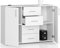 Kommode mit 4 Schubladen und Zwei Türen, Sideboard, Multifunktionsschrank, Wohnzimmer, Esszimmer 110x80x35cm VIELE Farbe! (Weiß)
