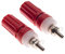 Keple Presa A Banana Da 4 Mm - Confezione Da 2, Connettore A Banana Rosso Da 4 Mm Con Polo Di Connessione, Montaggio A Pannello, Etichetta A Saldare E Connessione A Filo Nudo