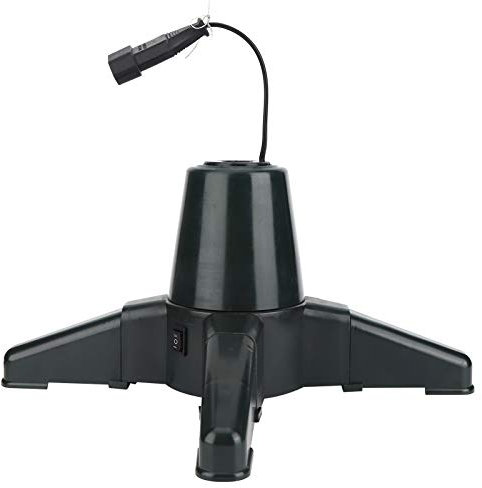 Fockety Rotierender Weihnachtsbaumständer, 6-7 Fuß hoher künstlicher Baum, Verstellbarer 360° elektrisch drehbarer Baumständer, 0,87-Zoll-Stange, Weihnachtsbaumhalter mit 3 Einstellungen(16in)