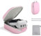 Aubika Hard Carrying Case for Vision Pro/Meta Quest 3/Oculus Quest 2&1&Pro/Pico 4, Compatible with Elite/Battery Headset Strap Accessories, Suitable for Travel and Home Storage (Pink)