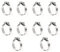 Fascette stringitubo da 10 pezzi in inox 304 21-38mm，fascette metalliche, Fascetta stringitubo regolabile，adatto per Tubi Gas, Acqua