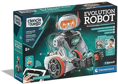 Clementoni Evolution Robot 2.0 - Robot para Montar y Jugar, con App dedicada, Robótica Infantil a Partir de 8 años, Juguete en español (55512)