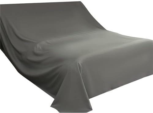 XHDZSW Polyester Dust Sheets, for Painting & Decorating | Paint Sheets | Drop Cloth | Painting & Paint Cover Sheets | Dust Sheets for Furniture | Washable and Reusable. (Dark Gray,2.4x3.5m)