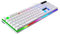 OSALADI Glowing Usb Wired Keyboard Creative Backlight Design for Comfortable Typing Portable Use Computers Phones and Tablets Computer Accessory White