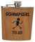 Edelstahl Flachmann 170ml in Holzoptik – Ideal für Unterwegs, Robust & Langlebig, Trinkflasche, Geschenkidee (Schnapserl to go)