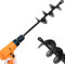 Trapano da giardino per trapano, trapano per avvitatore a batteria, carichi pesanti, fioriere a lumaca, coltivatore del terreno, strumento di scavo per piantare, piantare e forare (22 cm)