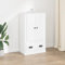 CKioict Mehrzweckschrank Freistehender Akzentschrank Aufbewahrungsschrank Highboard Weiß 60x35,5x103,5 cm Holzwerkstoff für Schlafzimmer & Wohnräume & Büro