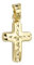 JC Trauringe Gold Anhänger Kreuz in Echt 585 Gold klassische, schlichte religiöse Goldkreuze Goldanhänger Goldschmuck Unisex Schmuck Kettenanhänger in Gelbgold inkl. Schmucketui 8561