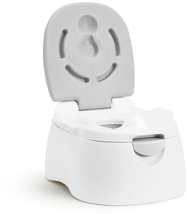 Munchkin Multistage 3-in-1 Töpfchensitz für Kinder | Sicherer abnehmbarer Trainingssitz, Töpfchen & Tritthocker für Kleinkinder, Kinder & Babys | Grau