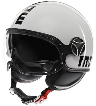 MOMO Design Unisex – Erwachsene Fgtr Evo Momodesign E2206 Jethelm, Weiß, S