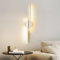 Mckalen Wandlampe LED Innen 24W 2700LM, Wandleuchte LED Weiß Modern 60CM, Wandbeleuchtung Flur Warmweiss 3000K für Schlafzimmer Korridor Wohnzimmer Treppe