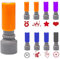 Sxutop 8 Pcs Selbstfärbender Stempel Set Stempel Lehrer Hausaufgaben Motivationsstempel SelbstfäRbend in 8 Muster Belohnungsstempel Kinder aus Kunststoff Lehrerstempel mit Briefmarken für Schullehrer