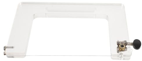 KONTONTY Robuster Seifenschneider mit Glattem Schnitt und Leichter Reinigung aus Acryl und Metall für Herstellung und Schneiden von Handgemachter Seife zu Hause