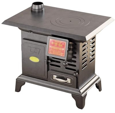 Estufa de leña Estufa de calefacción de leña, estufa de calefacción interior de invierno, estufa de carbón de leña for el hogar, estufa de antracita de doble uso Estufa de leña