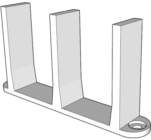 20-Pack Sliding Closet Door Floor Guide Bracket | Universal Fit for 1-3/8 Width Doors (White) | Grovers Home Solutions
