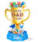 HOWAF 3D Pop Up Karte Vatertag mit Pokal, Vatertagskarte Pop Up Karte zum Vatertag f¨¹r Papa Geschenk Vatertag, Vatertagsgeschenk f¨¹r Papa, Opa, Ehemann, Onkel, D