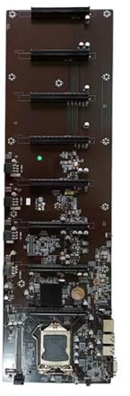 KIXZSAZ Placa Base HM65, Placa Base, Enchufe Directo, 8 Ranuras para Tarjetas, Condensador minero, Piezas de Red estables para Ordenador, Accesorios DDR3