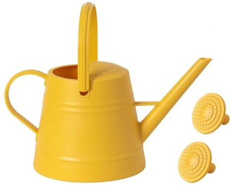 Sharplace Arrosoir décoratif de 3,8 L pour Plantes d'intérieur, poignée épaisse et Confortable, pour Le Jardinage, l'entretien de la pelouse, Jaune