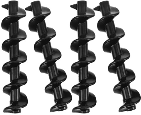 Schokoladenmaschinen Spiralwelle für Kleiner Schokobrunnen, 4 Stück | Schwarz aus Kunststoff, Spiralkonstruktion, für Haus und Veranstaltungen, Einfache Montage und Demontage
