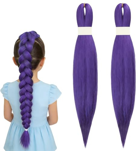 2 Stück Ruu-mi Perücke, Anime Cosplay, Ruu-mi Perücke Lila Zweifarbige Für Halloween Und Kostümpartys Karneval Deko