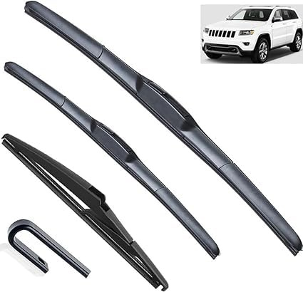 michengxxx Scheibenwischer Set Kompatibel für Jeep Grand Cherokee WK2 2013-2020: Vorne und Hinten