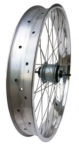 26 Hinterrad 82 mm Alufelge 8-Gang Shimano poliert