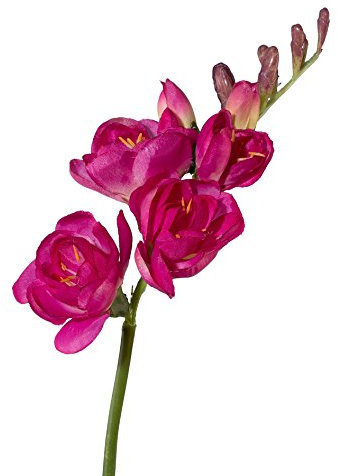 Gasper Kunstblume FREESIE ca 50 cm. Freesien, Schwertlilie. Fuchsia PINK -14