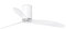 Faro Barcelona 32038 - MINI TUBE FAN Ventilador de techo blanco, transparente con motor DC