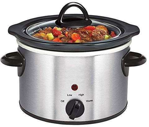 Daewoo 1.5L SDA1363 Manual Slow Cooker - Stainless Steel