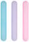 kwmobile 3x Zahnbürsten Etui aus Kunststoff - 20,5 x 3 x 2 cm - Zahnbürstenhülle mit Lüftungsschlitzen - Hülle Pink Violett Hellblau