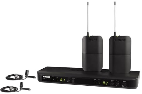 Shure BLX188/CVL Dual Channel Wireless Microphone System with (2) Bodypacks and (2) CVL Lavalier Mics