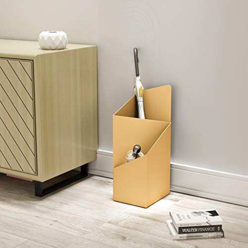 QVIVI Portaombrelli Fashion Creativo Semplice Porta ombrelli in Ferro battuto Porta-bastoni e stampelle Portaombrelli Secchio di stoccaggio Gold