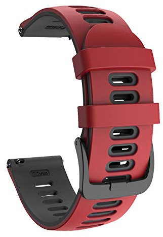 ISABAKE 22mm Cinturino Sportivo Sostitutivo in Silicone Morbido per Samsung Galaxy Watch 46mm/Garmin Vivoactive 4/Active/Gear S3 Frontier/S3 Classic/Huawei Watch GT/Ticwatch Pro S2/E2