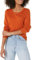 Amazon Essentials Women's Long-Sleeve Lightweight Crewneck Jumper (Available in Plus Size), Rust, L