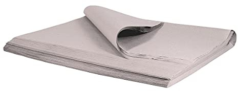 375x500 mm 15kg Seidenpapier Verpackungsmaterial - Grau 35g/m² - 2220 Blätter Packseide Packpapier - Verpackungspapier für Umzug & Geschenkverpackung - Einschlagpapier für empfindliche Waren 37,5x50cm