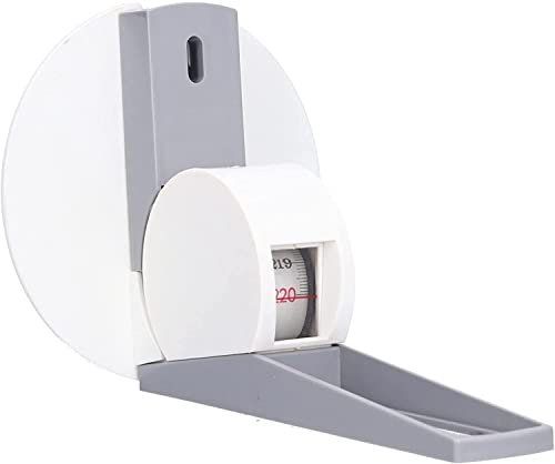 Stadiometer Höhenmessgerät, 2,2 m mit ABS-Beschichtung Kompaktes Wandmontierte Höhenmessgerät mit Wandplatte Tragbares Zur Wandmontage, Ideal für Kinder und Erwachsene, für den Hausgebrauch (Weiß)