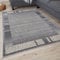 THE RUGS Ultra Soft Area Rug – Modern Luxury Fluffy Rug, Grey Plain Pattern Rugs for Living Room, Bedroom, Kids Room (80x150 cm, Grey)