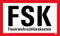 Aufkleber Hinweis Feuerwehr FSK Schild Folie selbstklebend ähnl. DIN 4066 | Variante wählbar Made in Germany, Größe: FSK (Text) | 45x27cm