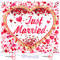 FORMIZON Hochzeitsherz zum Ausschneiden Just Married, 200 x 180 cm Großes Just Married Hochzeitslaken Inklusive 2 Scheren, Hochzeitsdekoration Spiel für Das Brautpaar Perfektes Hochzeitsgeschenk